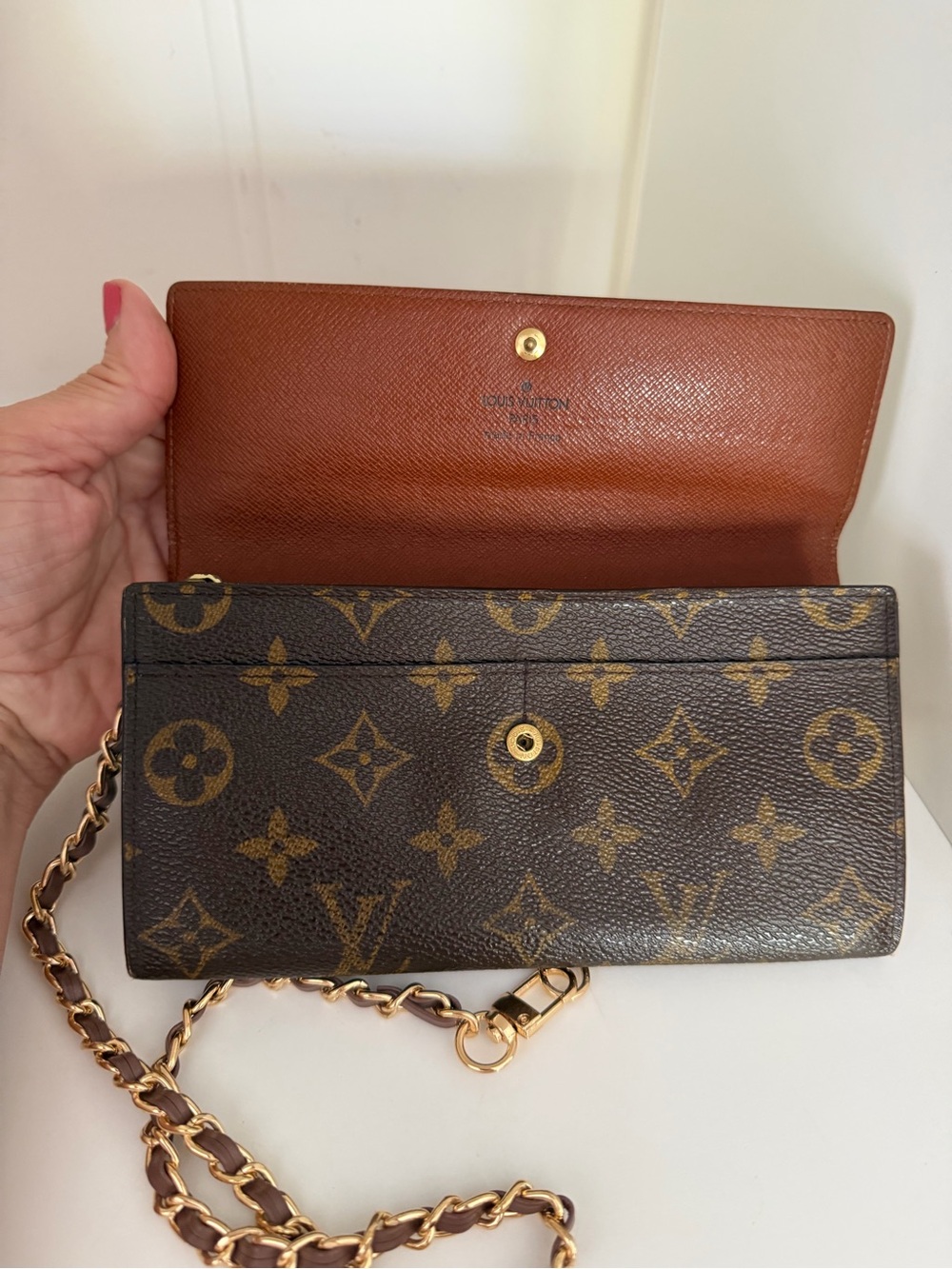 Vintage Authentic Louis Vuitton Monogram Sarah Wallet - Picture 8 of 14